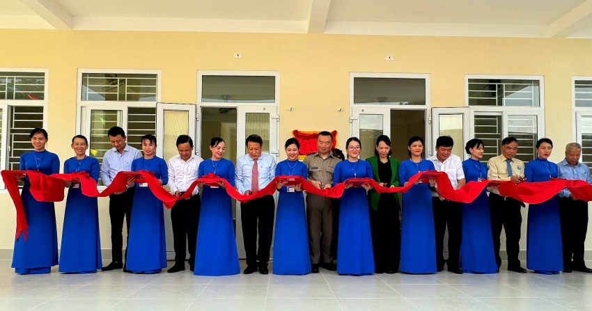Ribbon-cutting ceremony of Trieu Thuan Kindergarten