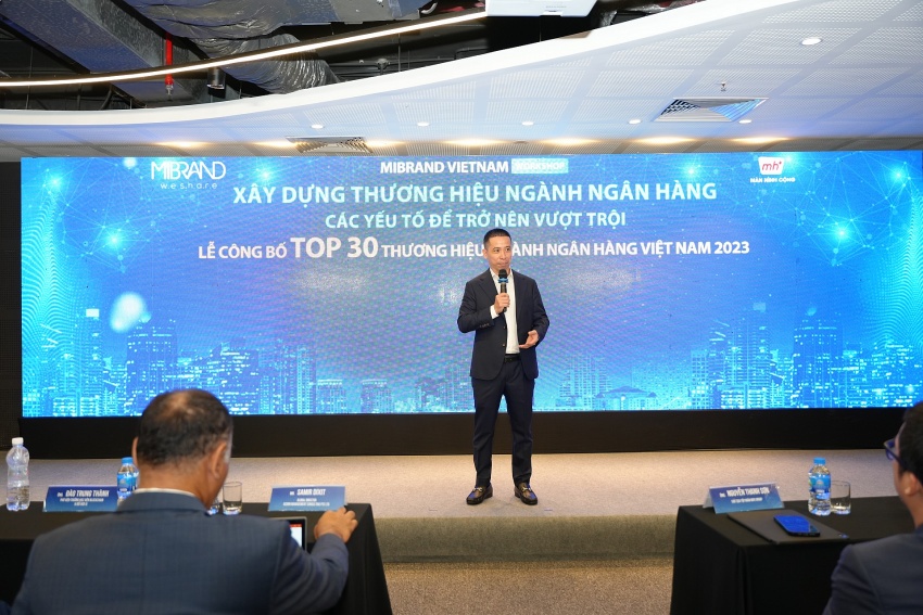 Lai Tien Manh, CEO of Mibrand Vietnam gave speech at the event