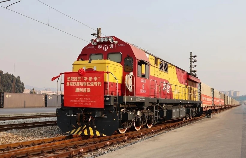 Rail route connects China, Laos, Thailand, Malaysia