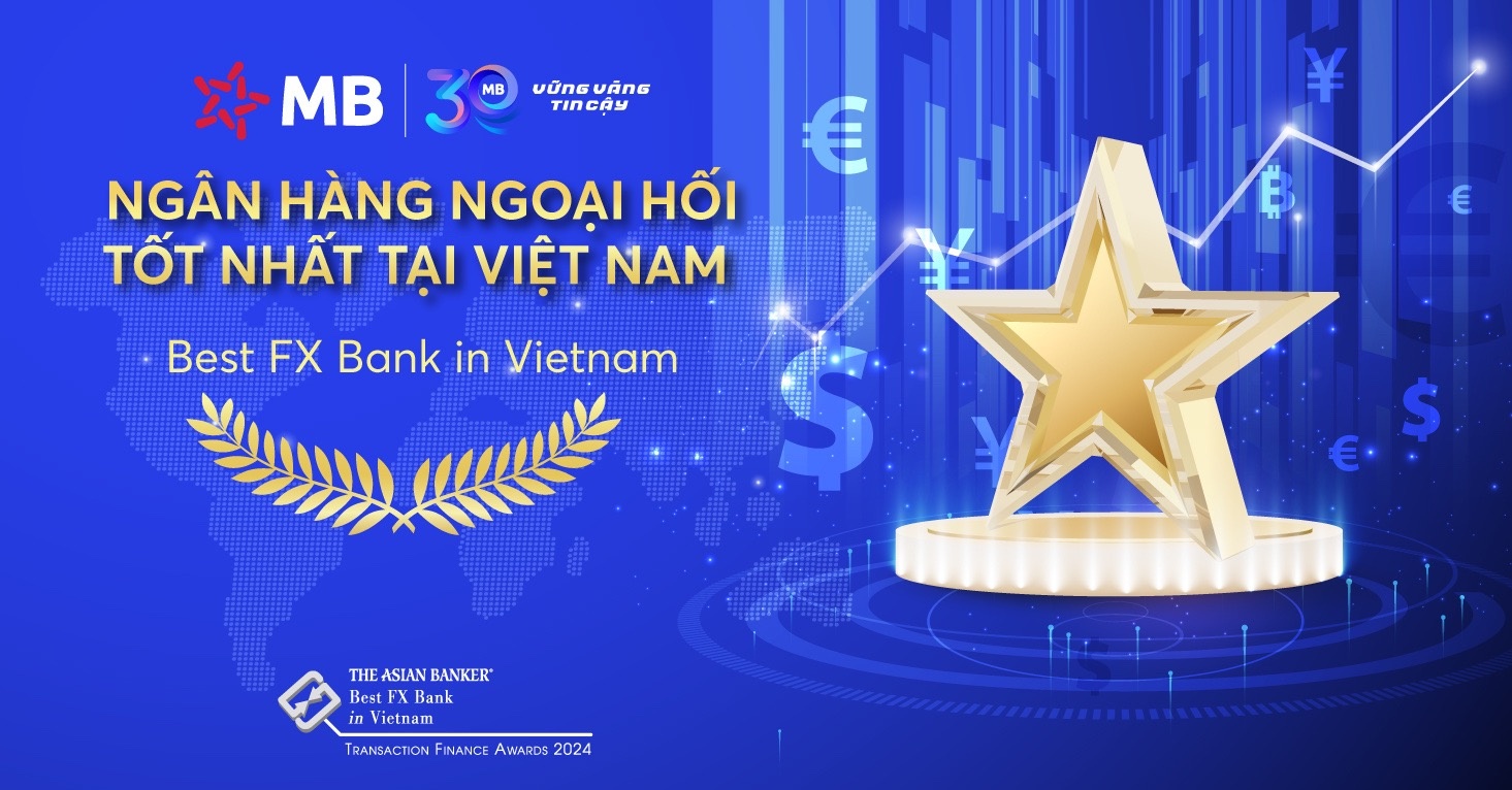 mb recognised as best fx bank in vietnam by the asian banker