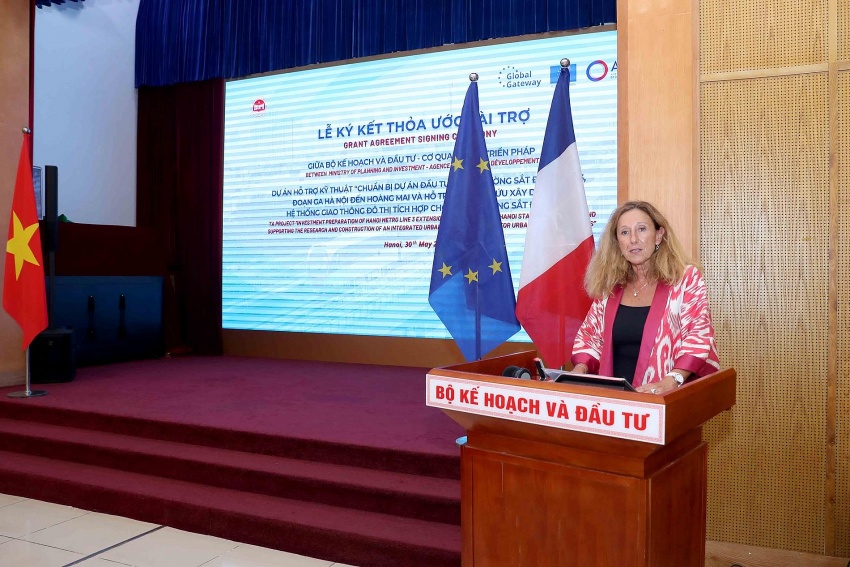 France providing €10 million to build Hanoi Metro Line 3 extension project