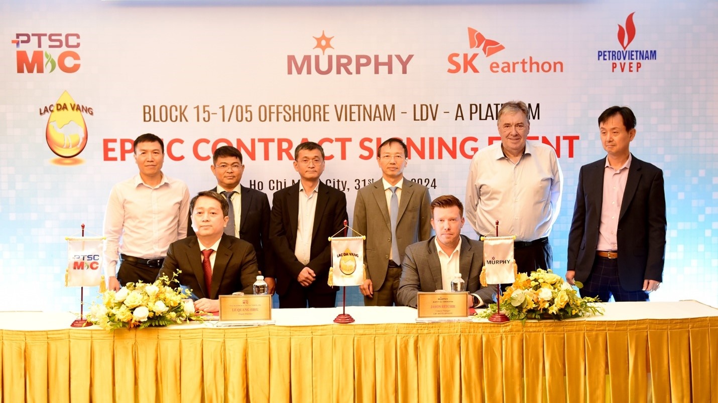 Murphy Oil Corporation subsidiary signs contract for Lac Da Vang oil field development