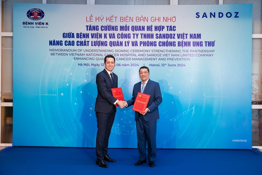 Sandoz and Vietnam National Cancer Hospital sign MoU to improve standards of care for oncology patients