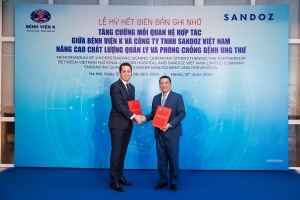 Sandoz and Vietnam National Cancer Hospital sign MoU to improve standards of care for oncology patients