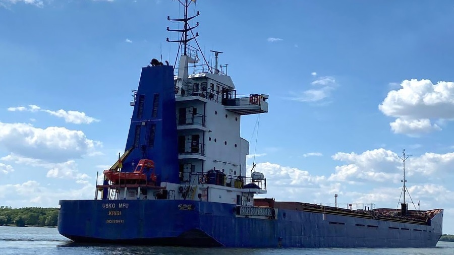 Ukraine says it seized cargo ship used for Crimea grain exports