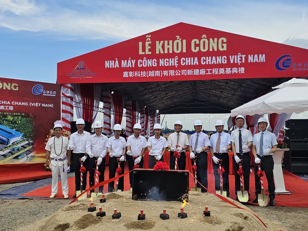 Chia Chang Vietnam Technology factory construction starts in Ha Nam
