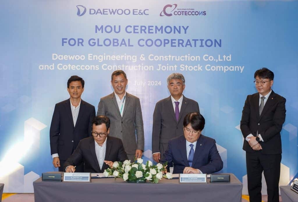 Daewoo E&C signs deal with Coteccons to expand in Vietnam's construction market
