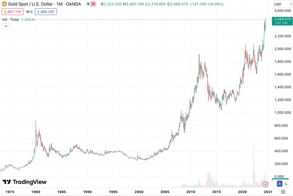 The driving forces for gold price surge