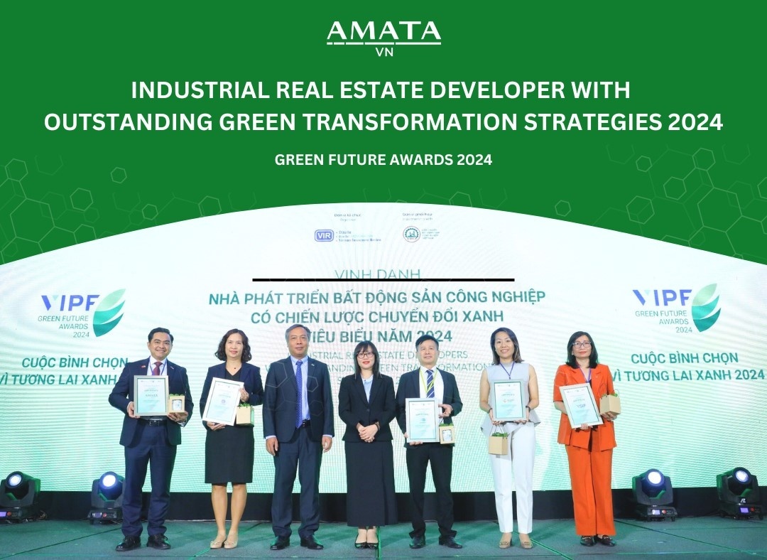 Amata Vietnam scoops accolade for green transformation efforts