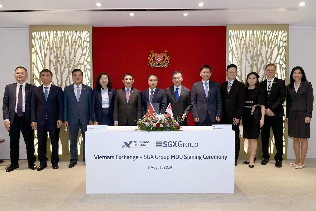Vietnam and Singapore ink MoU to promote development of stock markets