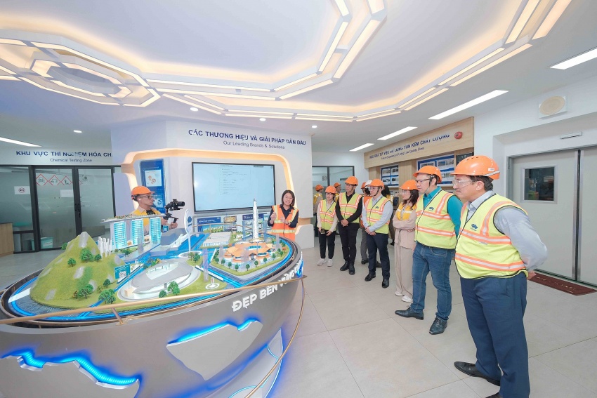 NS BlueScope Vietnam's green factory model on display