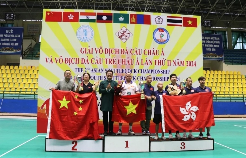 Vietnam top at 2024 Asian shuttlecock championships