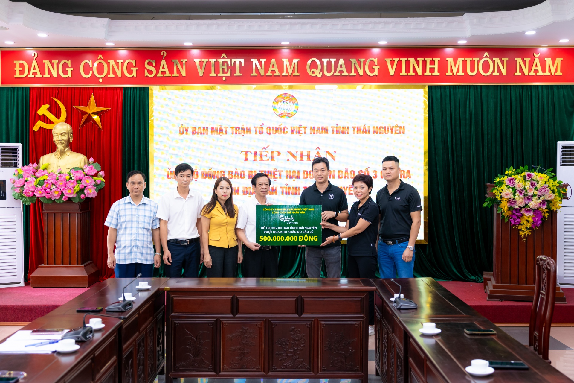 carlsberg vietnam donates 44000 to support typhoon yagi recovery efforts