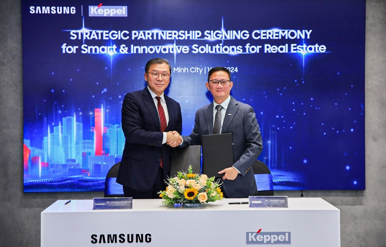 keppel and samsung collaborate on smart technology solutions