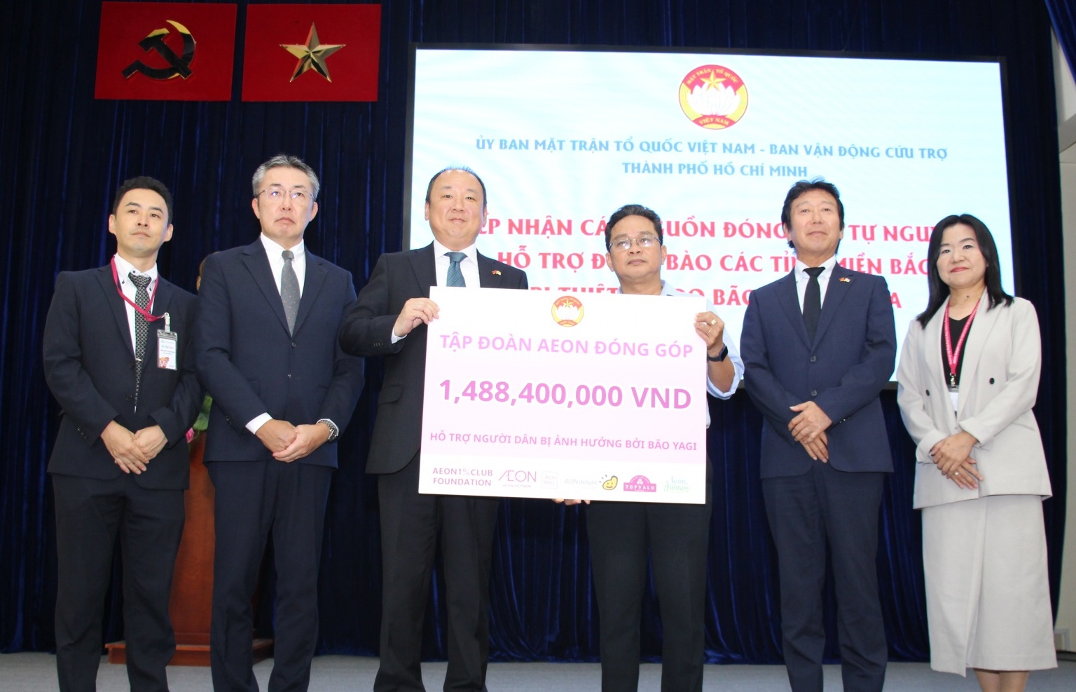 AEON Group donates nearly $105,000 to support people affected by Typhoon Yagi