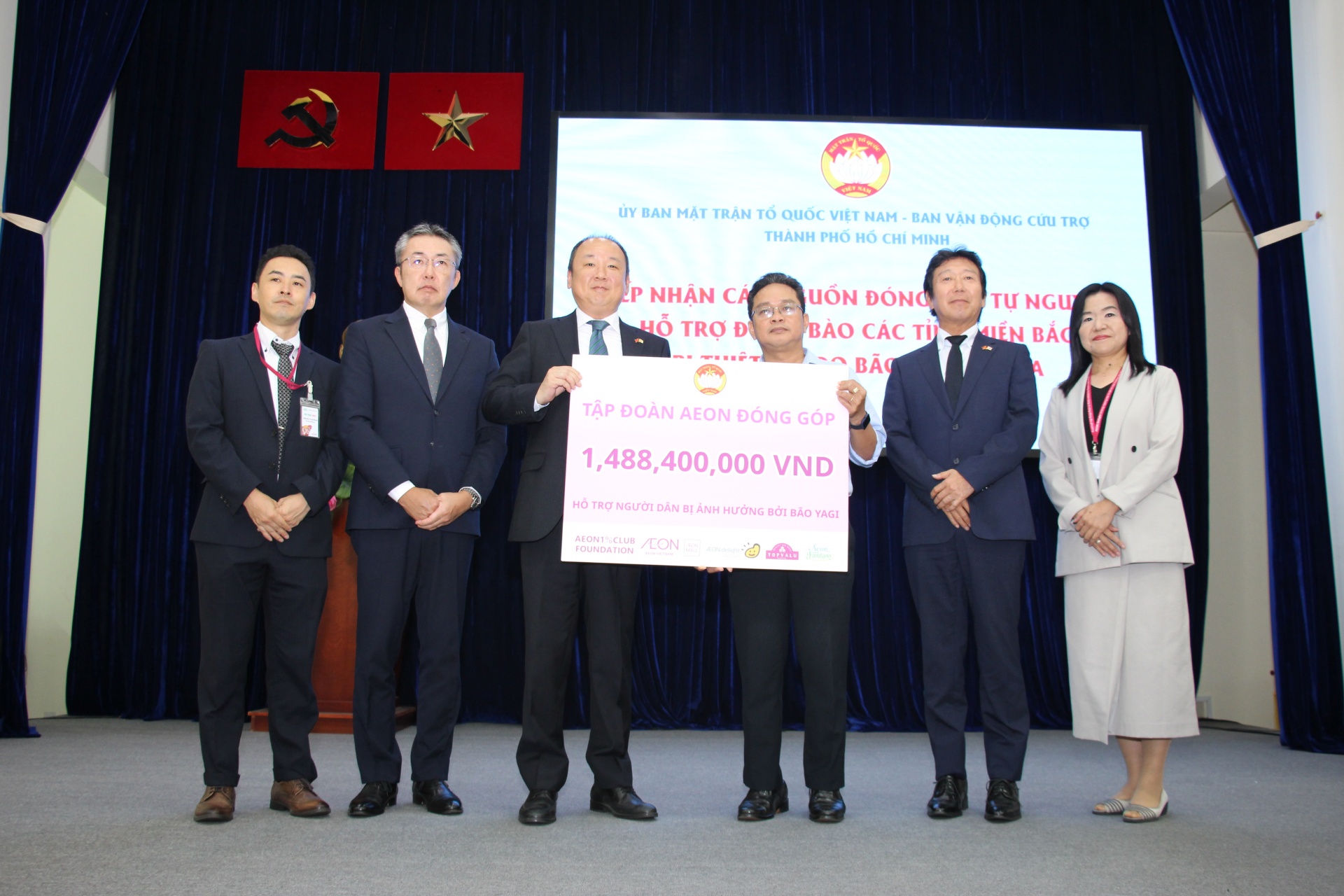 AEON Group donates nearly $105,000 to support people affected by Typhoon Yagi