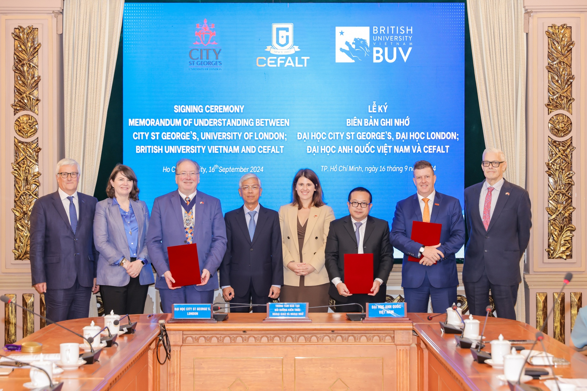 British University Vietnam (BUV) and City St George’s University - University of London, and CEFALT signed a strategic education cooperation agreement