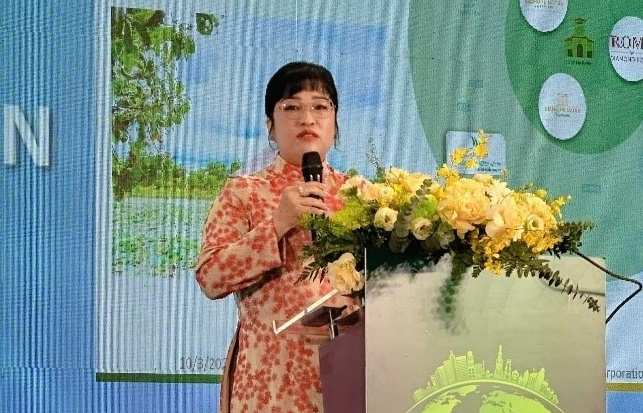 Illustration of Green High Rise Building Luxury Apartments