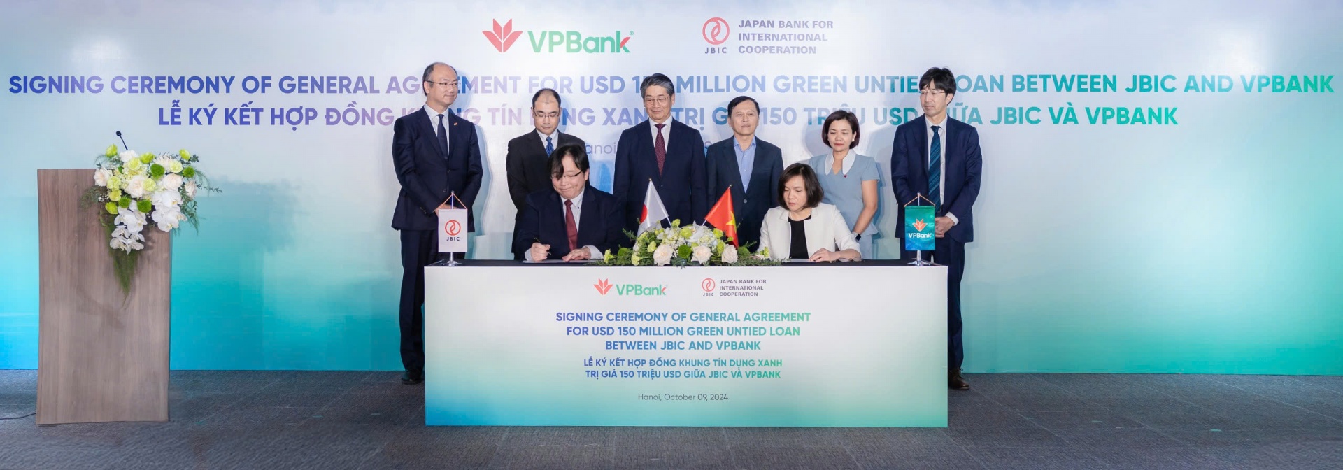 VPBank and JBIC sign $150-million credit line to finance green projects