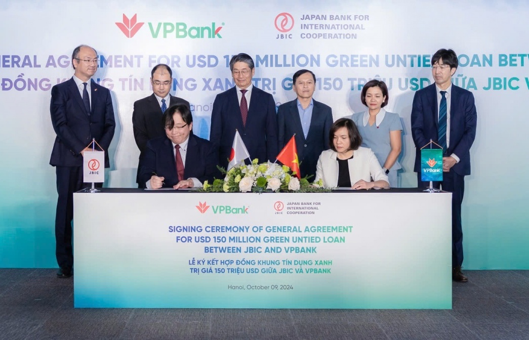 VPBank and JBIC sign $150-million credit line to finance green projects