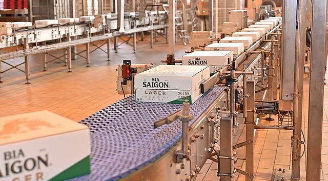 Saigon Beer product packaging line