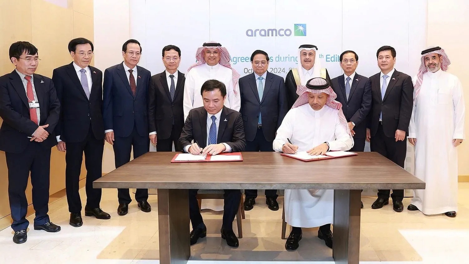 Aramco and PetroVietnam sign collaboration framework agreement