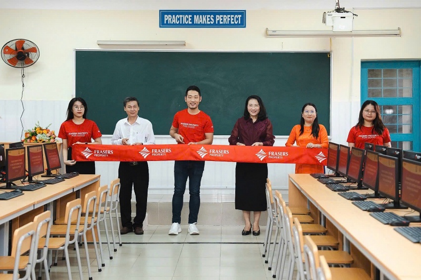 Frasers Property Vietnam sponsor new computer lab in Binh Duong