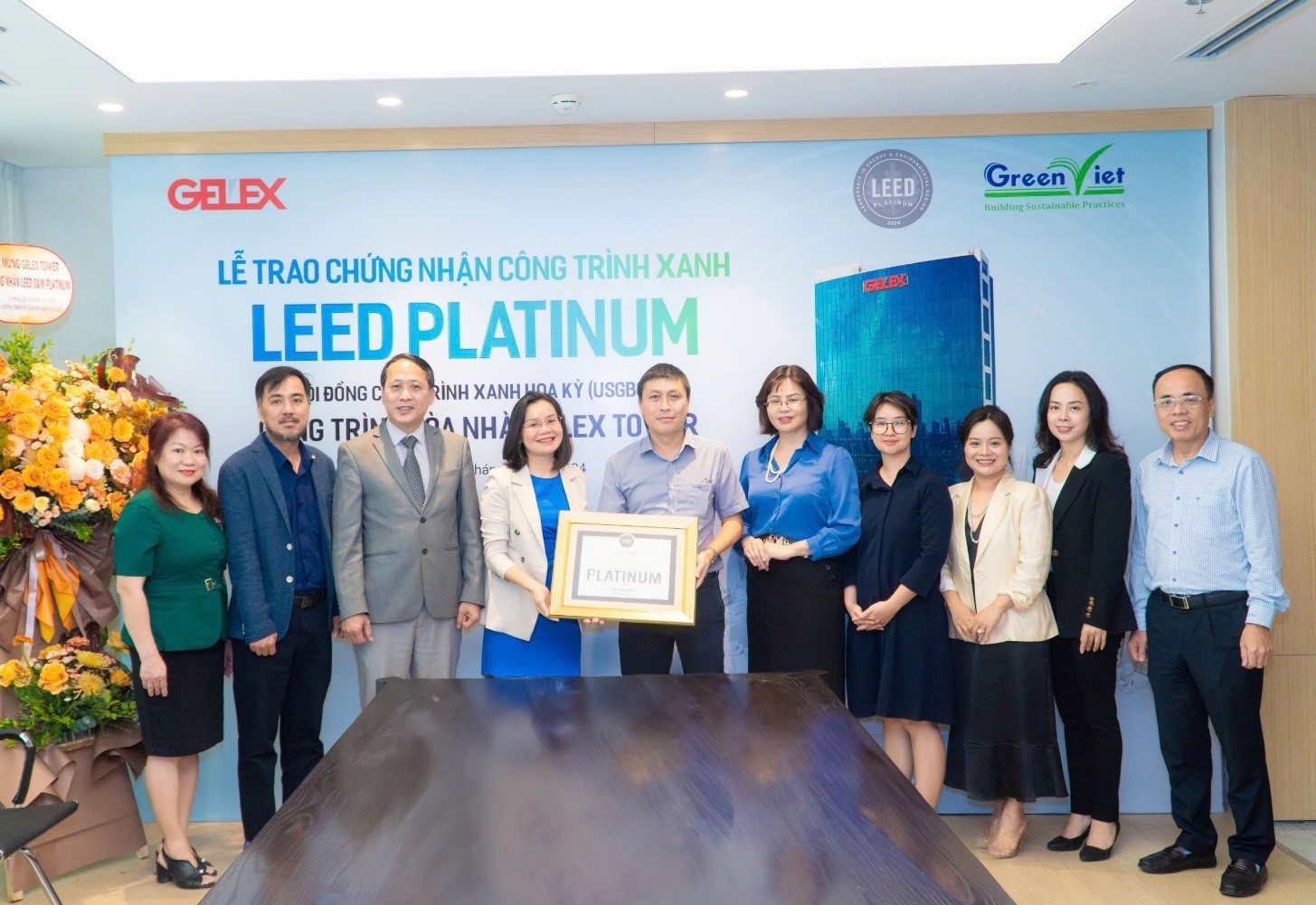 GELEX Tower achieves LEED Platinum certification