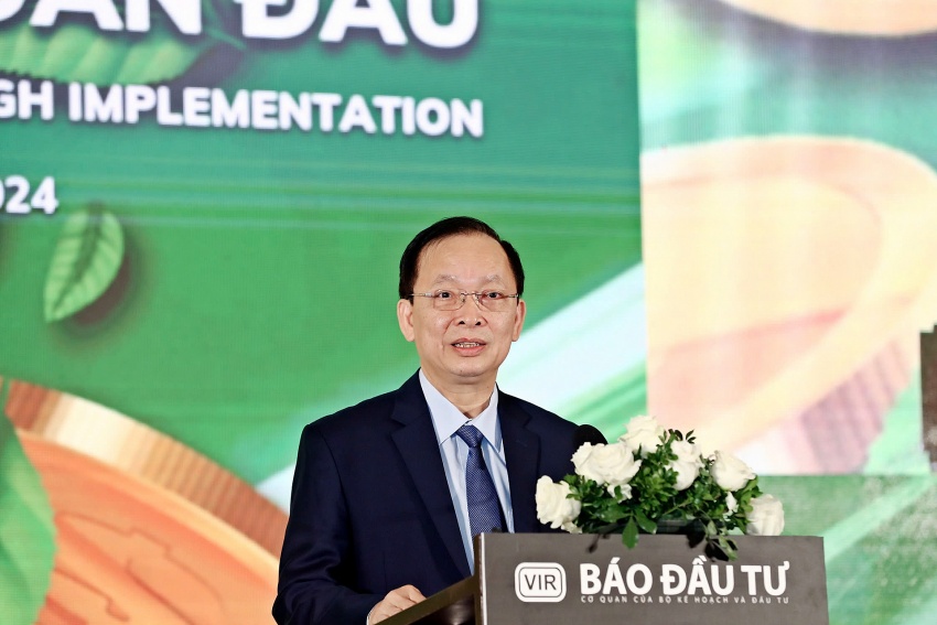 Deputy Governor of the State Bank of Vietnam Dao Minh Tu speech at the conference 