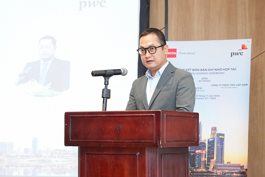 Le Viet Anh, director of the Department of Science, Education, Natural Resources, and Environment at the Ministry of Planning and Investment speech. Photo: ACCA Vietnam