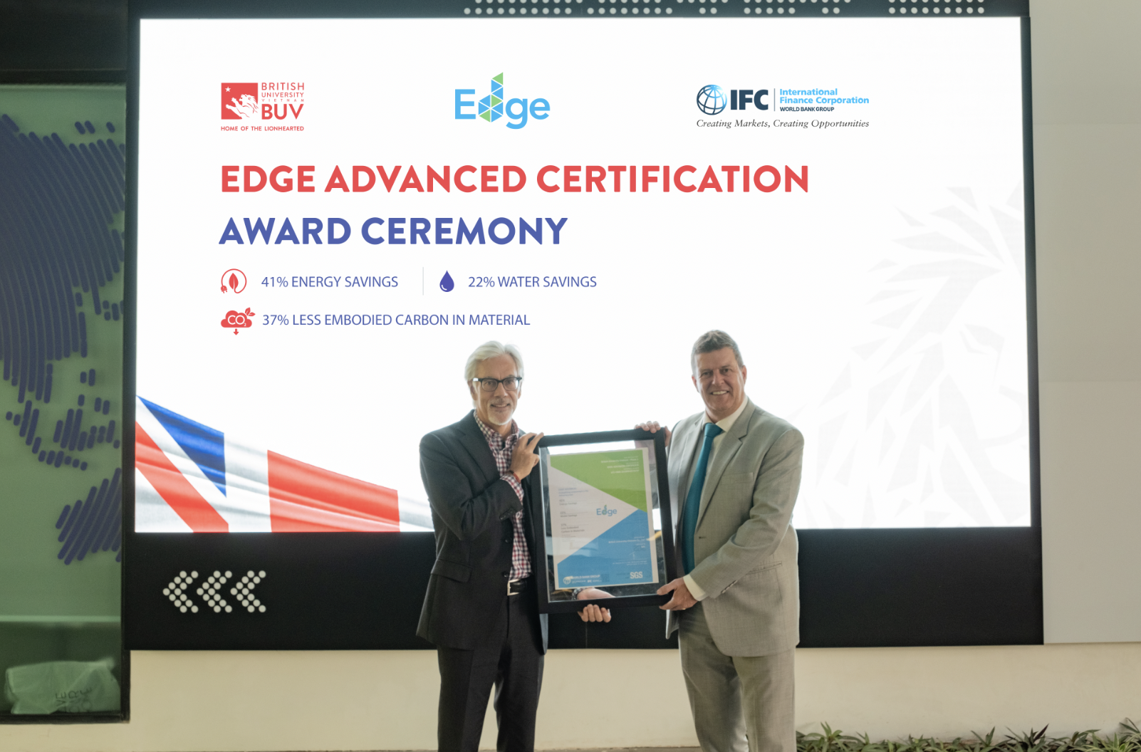 BUV set for prestigous global EDGE green building certification