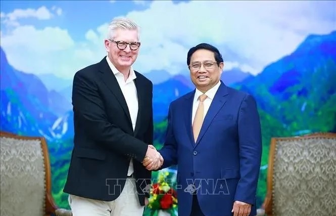 PM Pham Minh Chinh meets Ericsson CEO