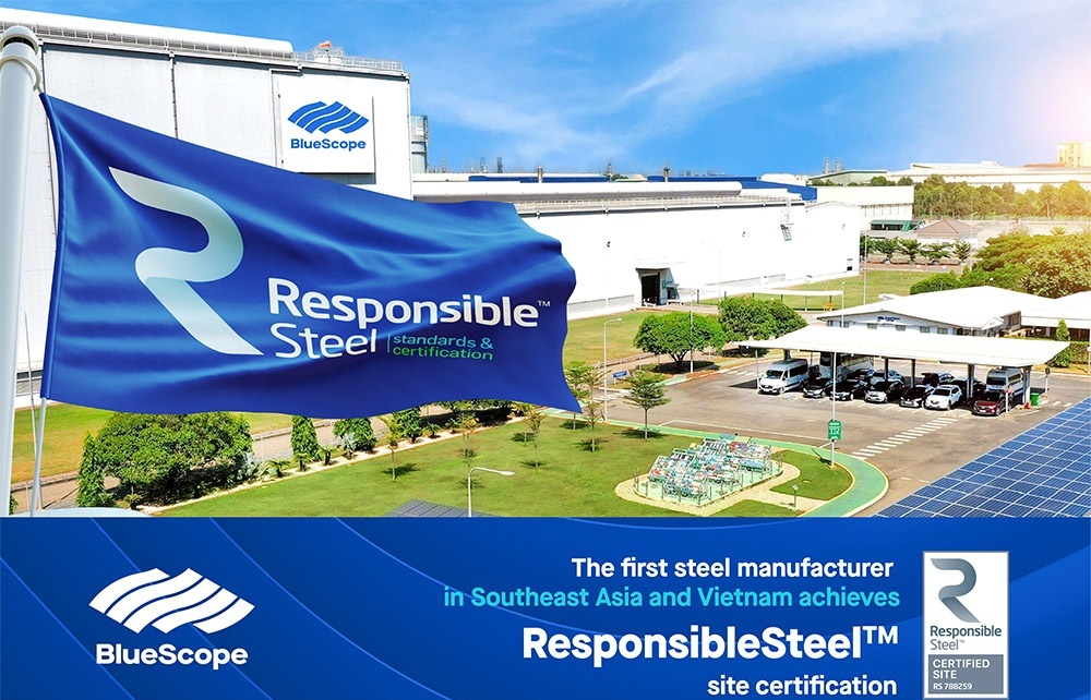 NS BlueScope Vietnam a torch-bearer of responsible steel production