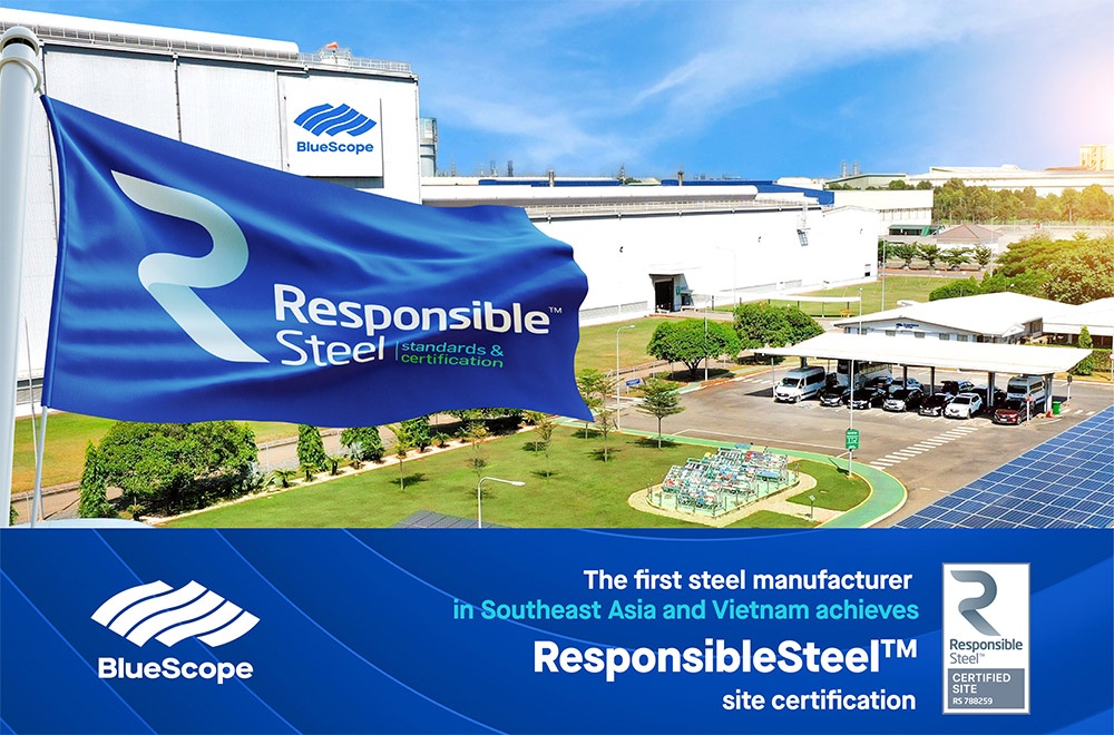 NS BlueScope Vietnam a torch-bearer of responsible steel production