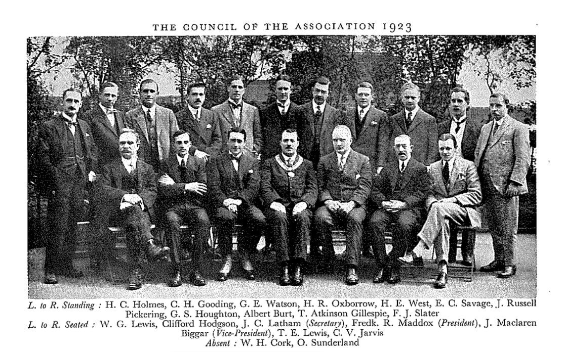 Council members of the Association in 1923