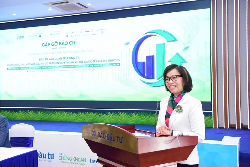 Ha Thu Thanh, chairwoman of the board at the Vietnam Institute of Directors (VIOD). Photo: Dung Minh