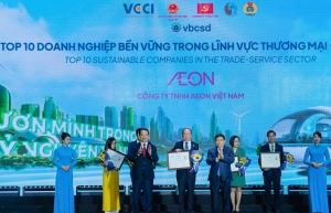 AEON among top 3 sustainable businesses in the trade and service sector