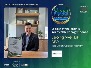 Asia Clean Capital Vietnam receives prestigious awards