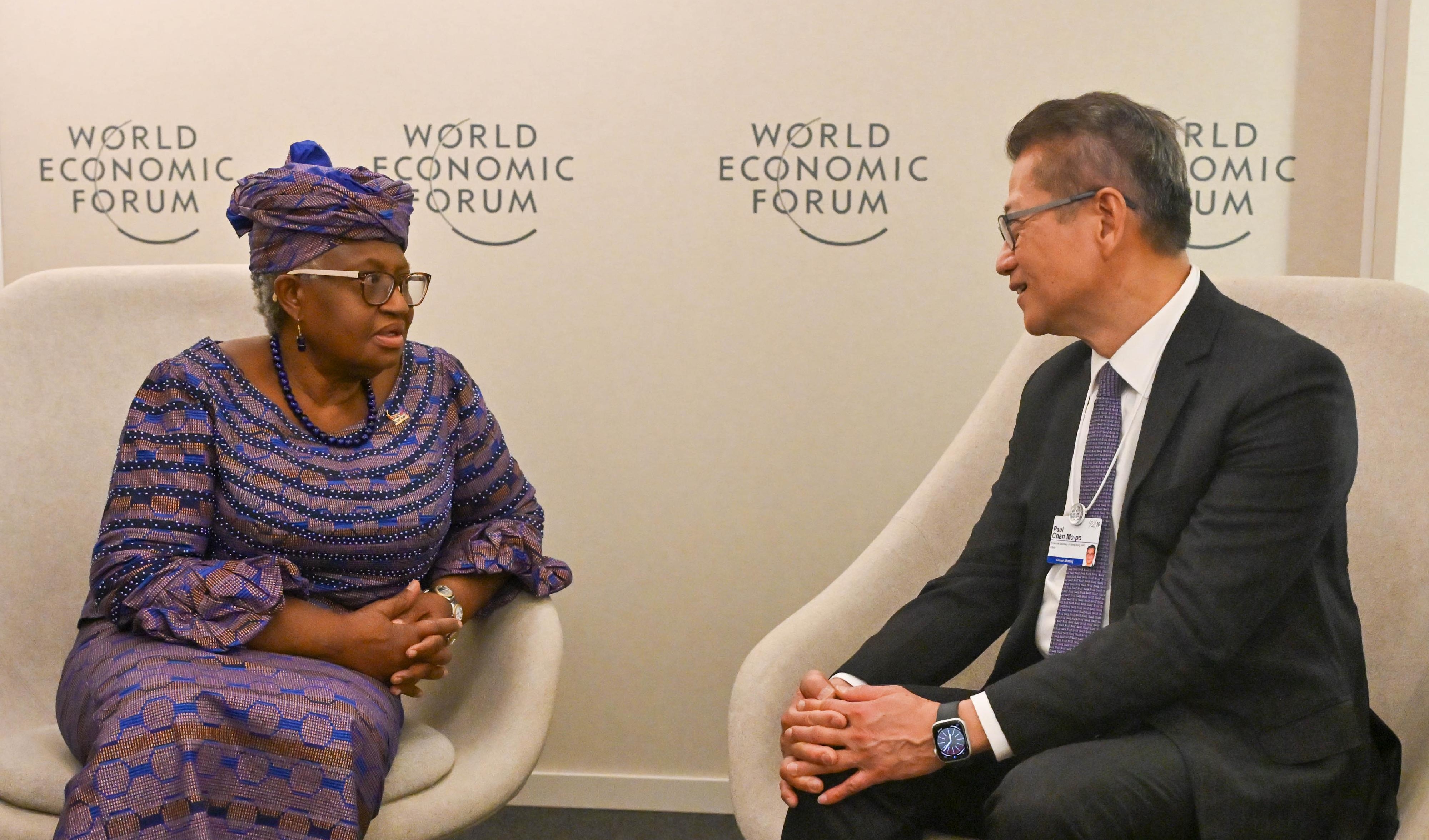 Hong Kong's Paul Chan Attends Davos Forum