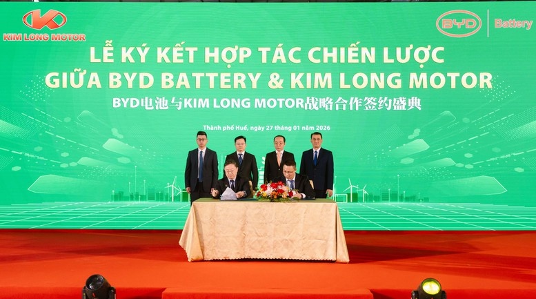 Kim Long Motor and BYD Battery start electric vehicle battery plant in Hue
