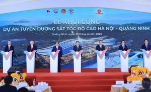 Construction begins on Hanoi-Quang Ninh high-speed railway line