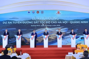 Construction begins on Hanoi-Quang Ninh high-speed railway line