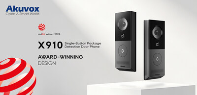 Akuvox X910 wins Red Dot Award for AI intercom
