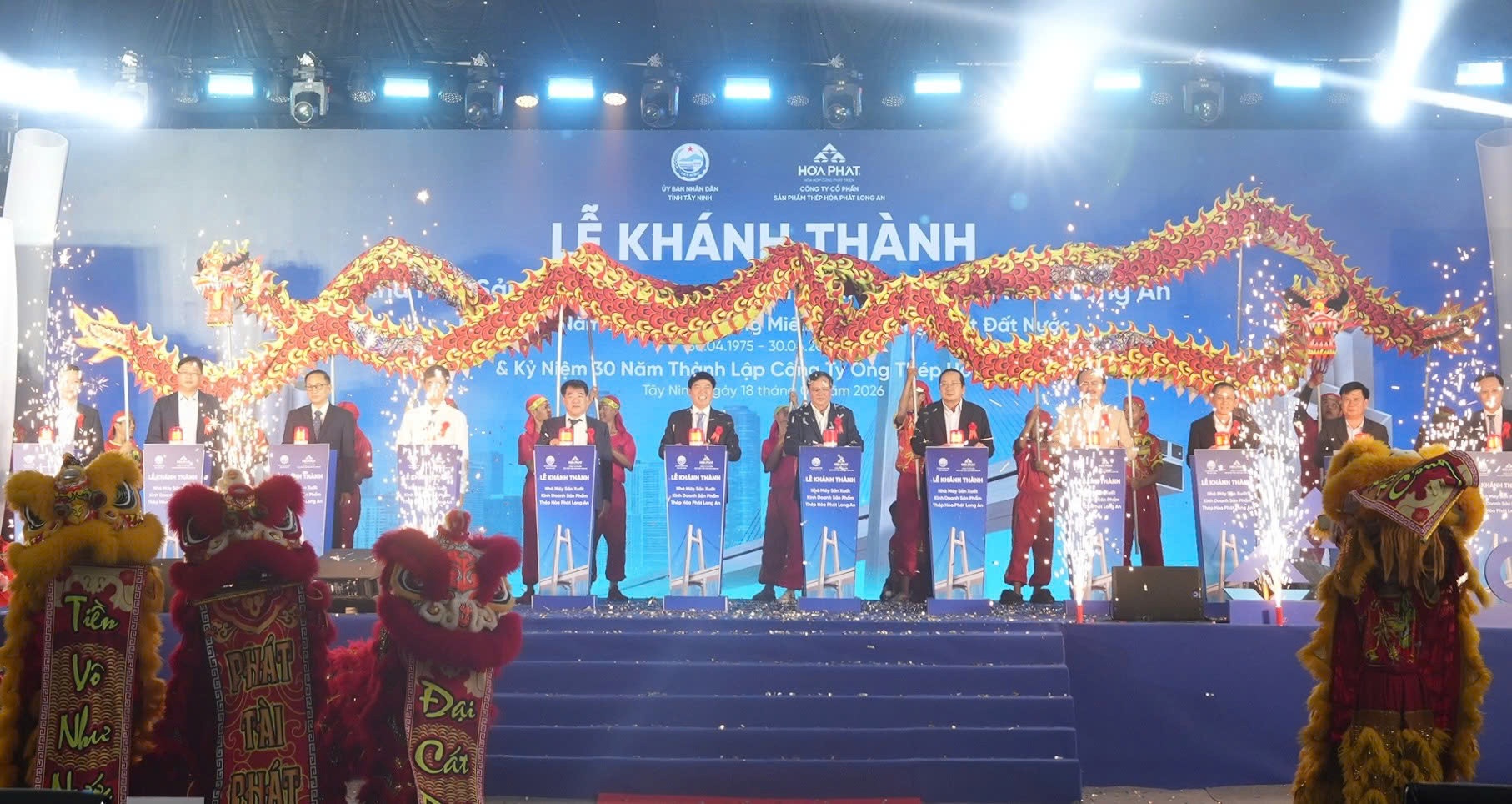 Hoa Phat launches steel pipe manufacturing facility in Tay Ninh