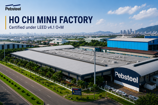 Pebsteel factory gains LEED Gold for sustainable operations