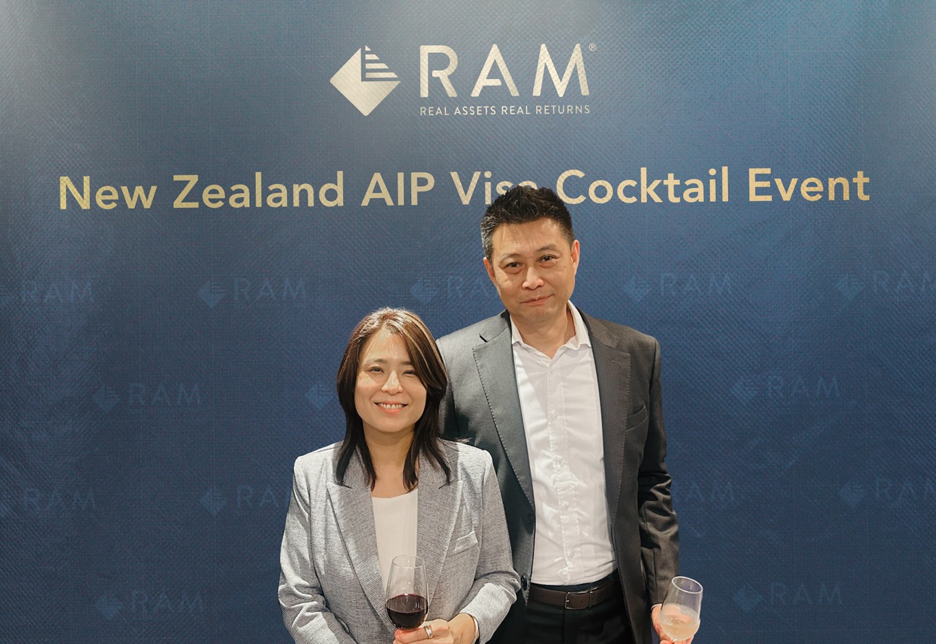 Agnes liu, ram executive director, head of client advisory & distribution - north asia, and william chai, managing director.