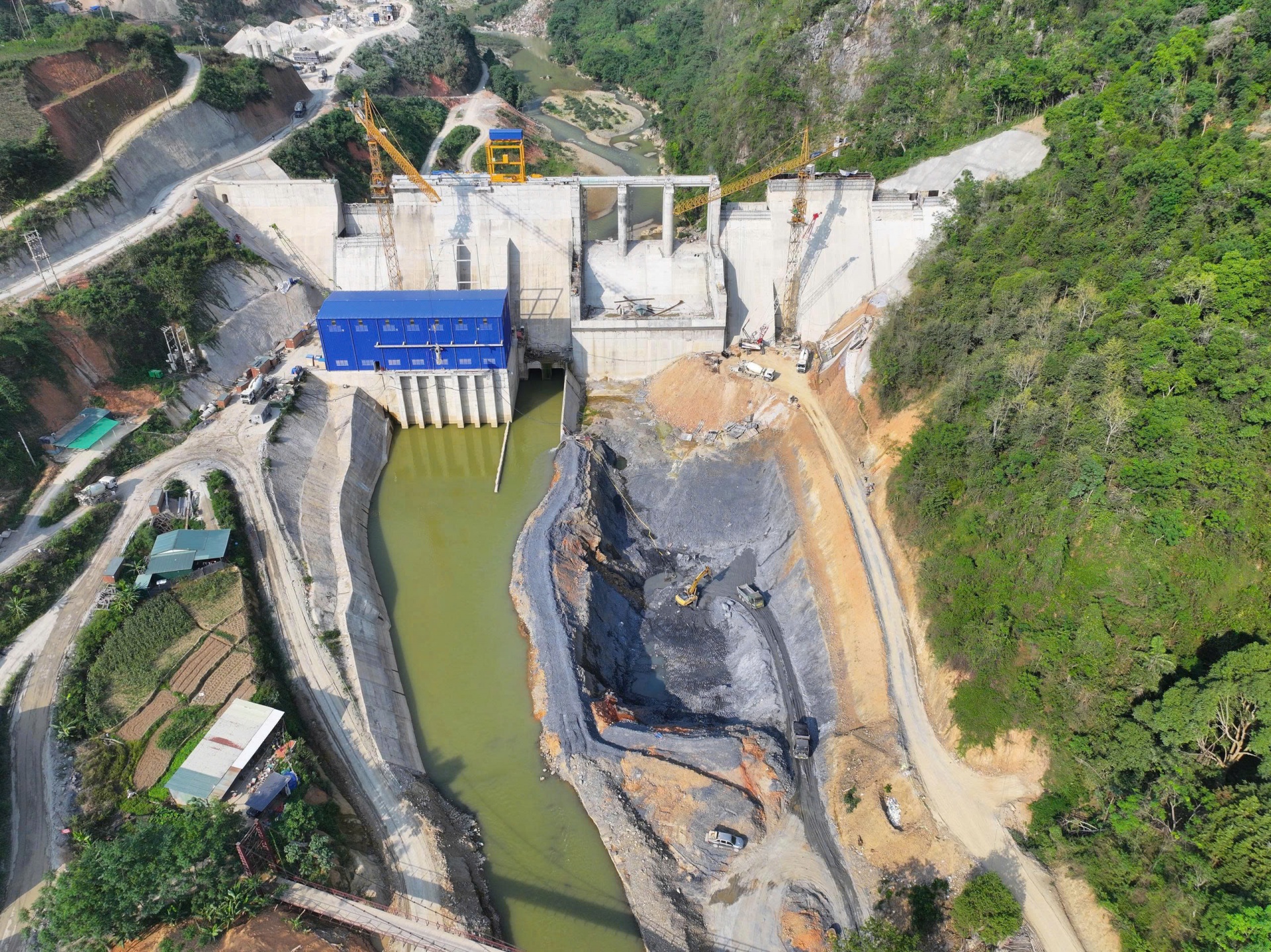 Vital works completed at Bao Lac A Hydropower Plant