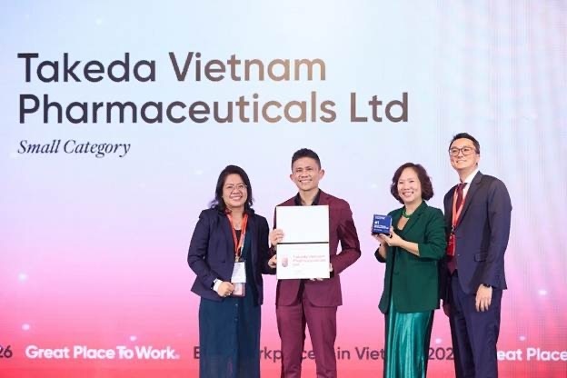 Takeda Vietnam named No.1 Best Workplace in small company category