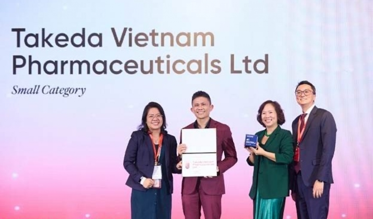 Takeda Vietnam named No.1 Best Workplace in small company category