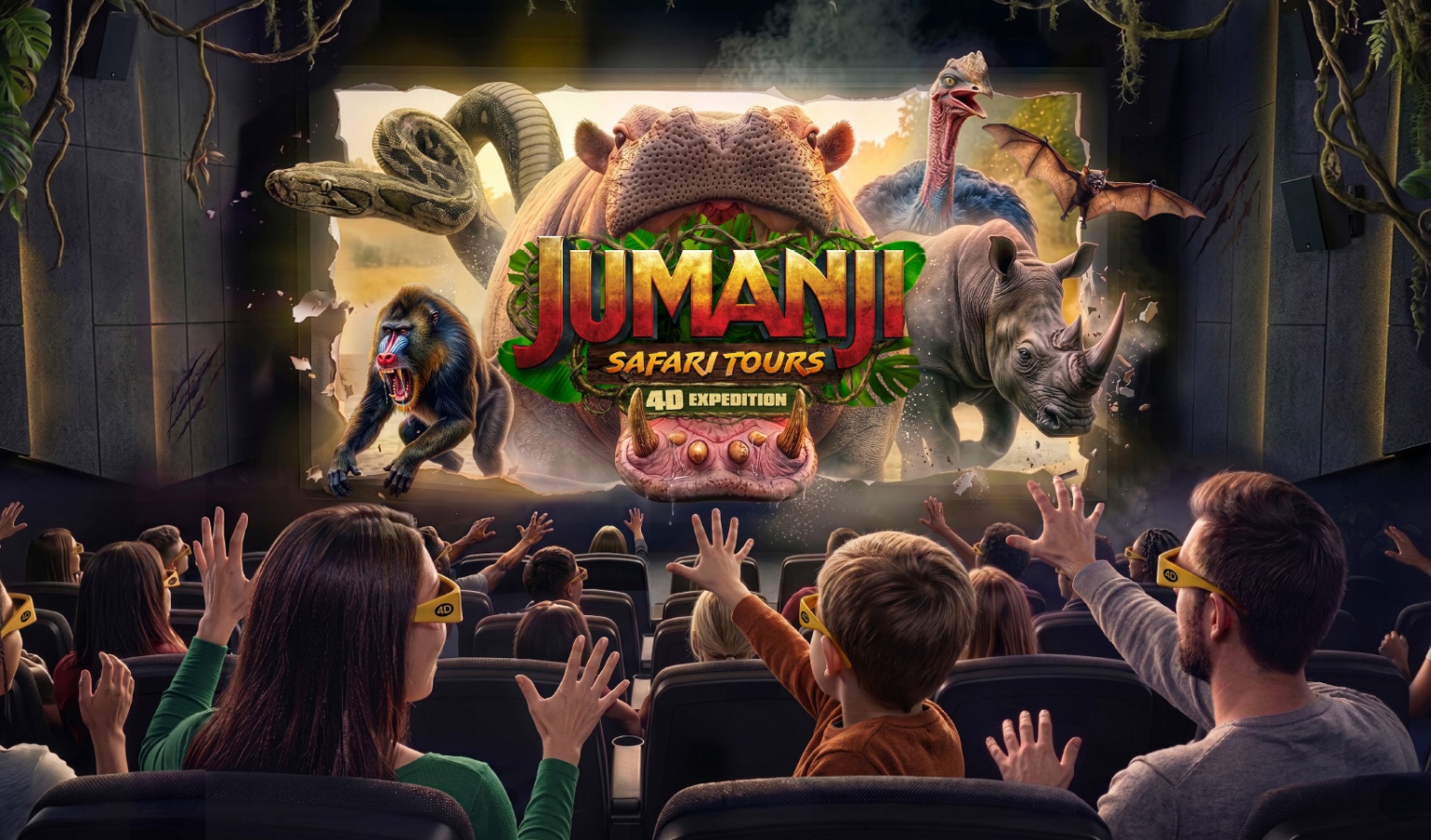 Madame Tussauds launches first-ever Jumanji 4D cinematic adventure worldwide from July